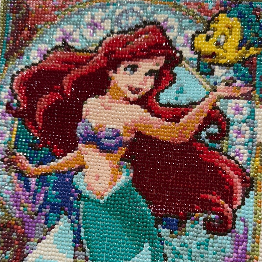 Mermaid diamond art (completed diamond art, no frame) - Picture 3 of 6
